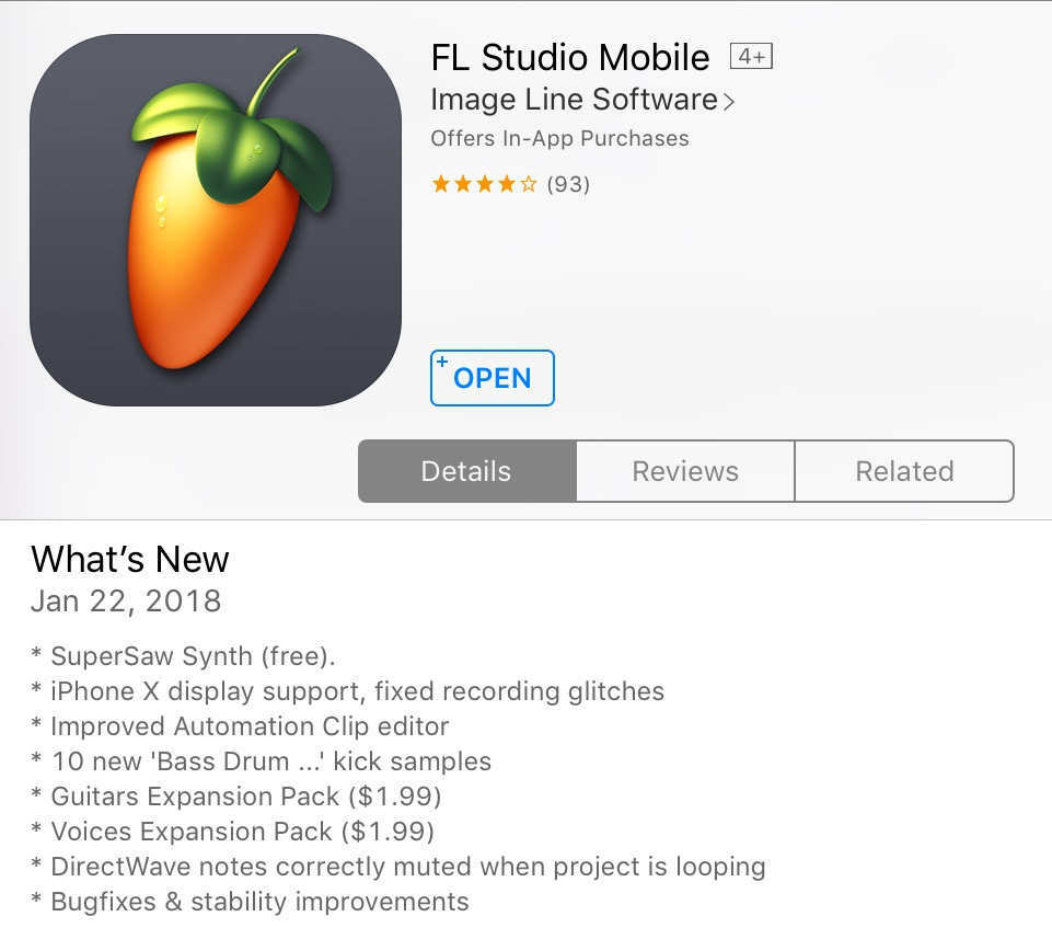fl studio mobile free ios